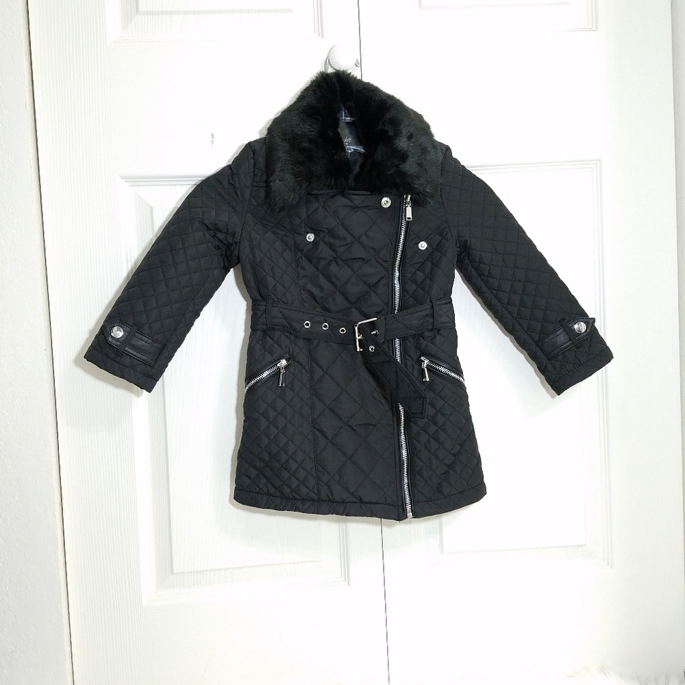 Bardot Junior Faux Fur Coat - Picture 1 of 5